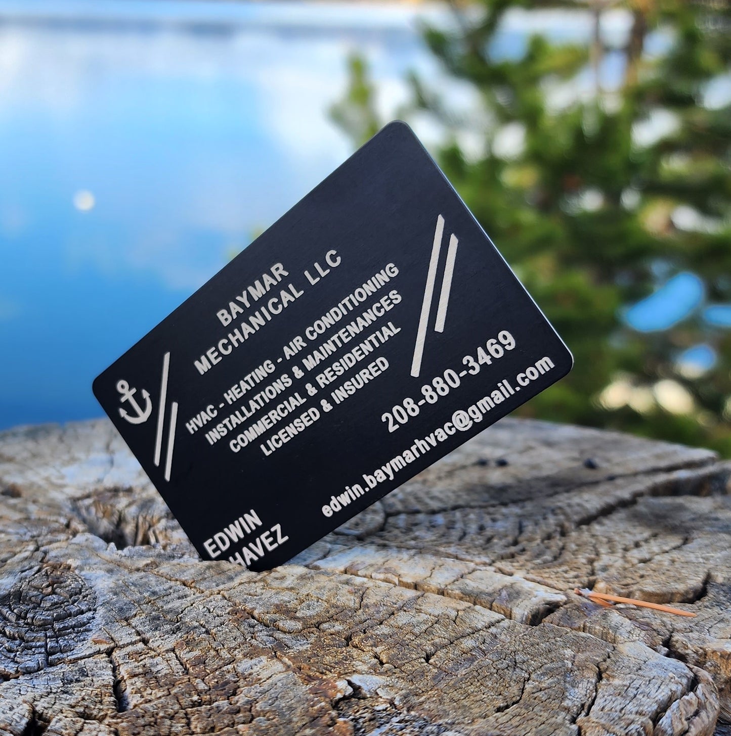 Aluminum Business Cards